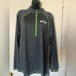 Seattle Seahawks Gray Quarter-Zip Pullover